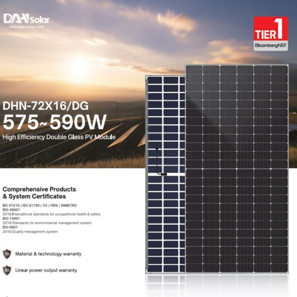 Сонячна панель DAH Solar DHN-72X16-DG - 590W